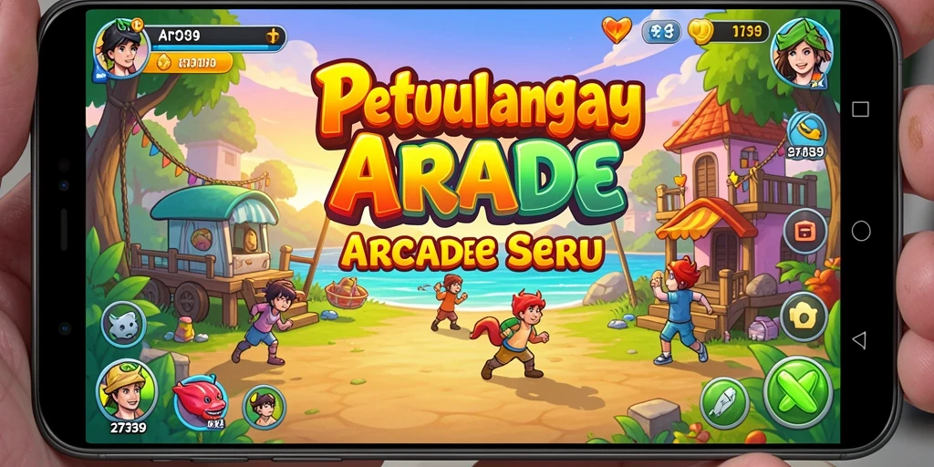 Antarmuka 2739 yang cerah dan penuh aksi di layar.