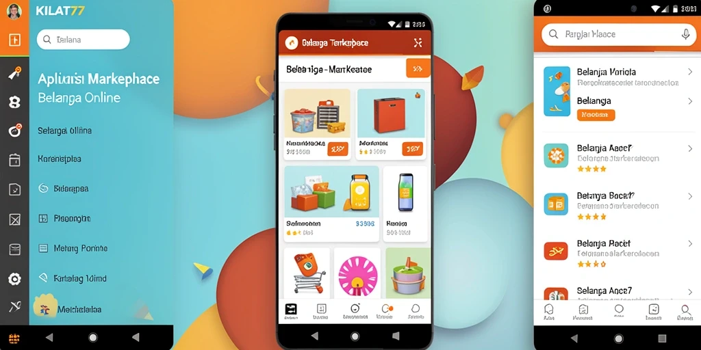 Antarmuka KILAT77 yang menampilkan produk dan kategori belanja.
