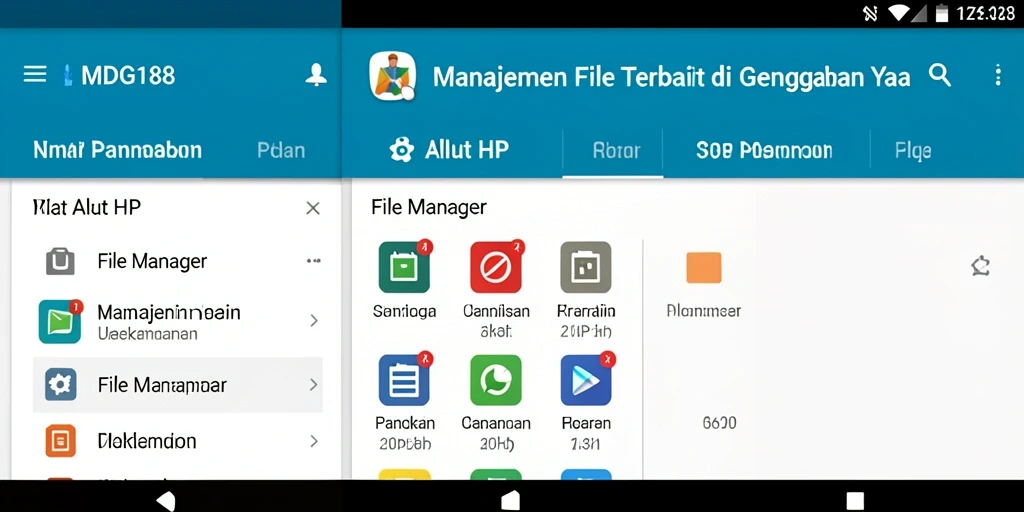 Tampilan antarmuka MDG188 yang user-friendly dan fungsional.