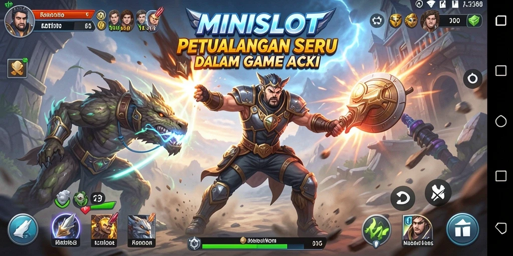 Antarmuka game MINISLOT menunjukkan aksi yang seru dan menarik.