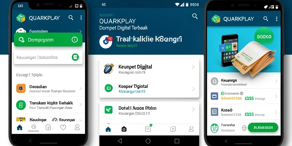 Tampilan antarmuka QUARKPLAY yang user-friendly dan fungsional.
