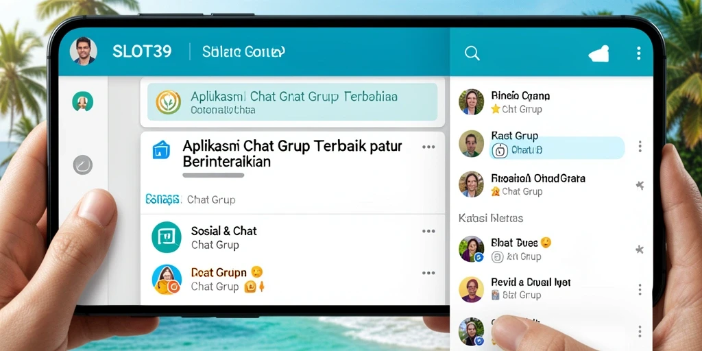 Antarmuka bersih dan mudah digunakan untuk Chat Grup.