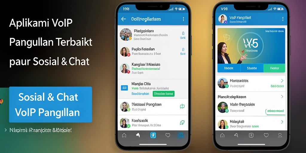 Antarmuka aplikasi V98 yang memudahkan pengguna dalam melakukan panggilan.